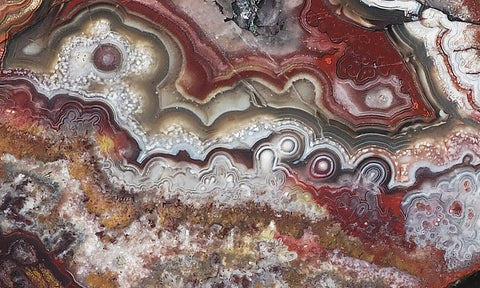 Mexican Crazy Lace Agate Rock Slab 484