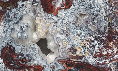 Mexican Crazy Lace Agate Rock Slab 482