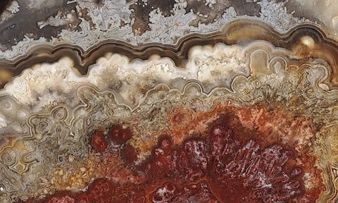 Mexican Crazy Lace Agate Rock Slab 488