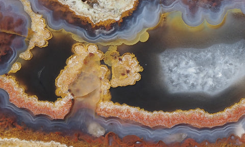 Mexican Moss Agate Rock Slab 60