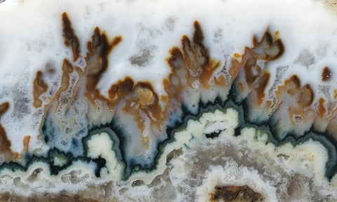 Forest Green Plume Agate Slab 93