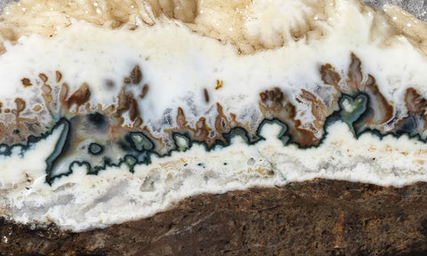 Forest Green Plume Agate Slab 92