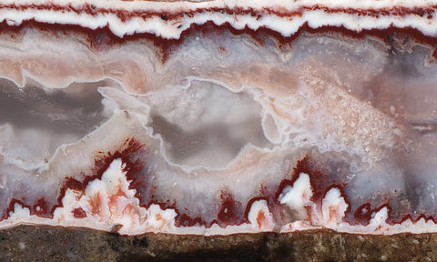 Forest Fire Plume Agate Rock Slab 41