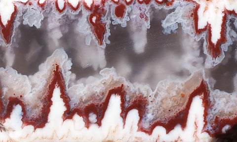 Forest Fire Plume Agate Rock Slab 48