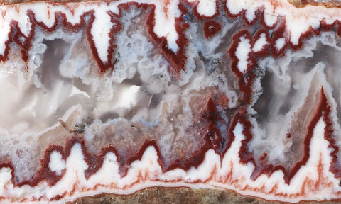Forest Fire Plume Agate Rock Slab 47