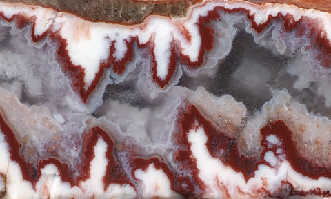 Forest Fire Plume Agate Rock Slab 46
