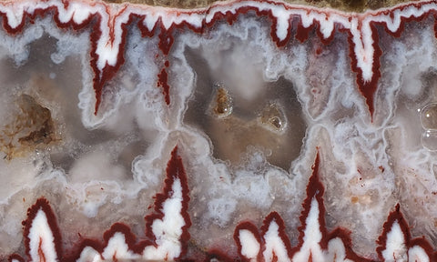 Forest Fire Plume Agate Rock Slab 45