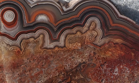 Mexican Crazy Lace Agate Rock Slab 417