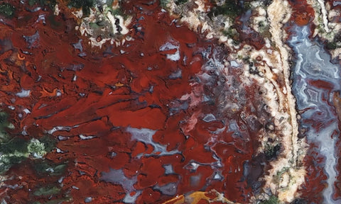 Red Lightning Agate Slab 30