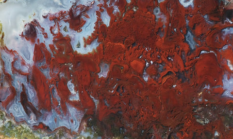 Red Lightning Agate Slab 26