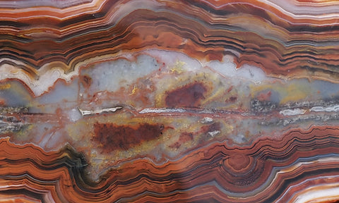 Mexican Crazy Lace Agate Rock Slab 420