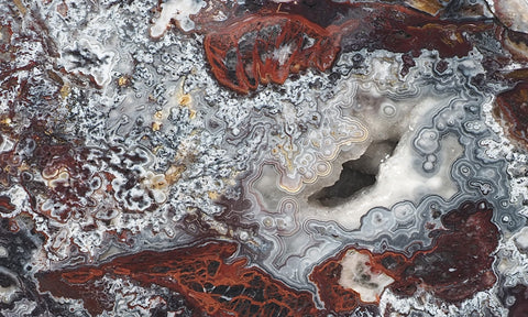 Mexican Crazy Lace Agate Rock Slab 399
