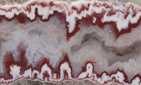 Forest Fire Plume Agate Rock Slab 44