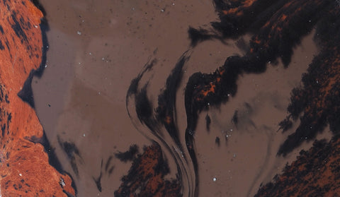 Mahogony Obsidian Slab 82