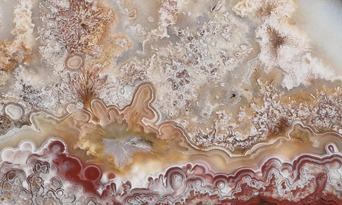 Mexican Crazy Lace Agate Rock slab 0303