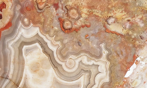 Mexican Crazy Lace Agate Rock slab 0407