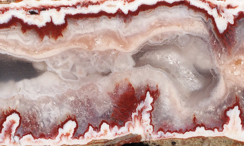 Forest Fire Plume Agate Rock Slab 11