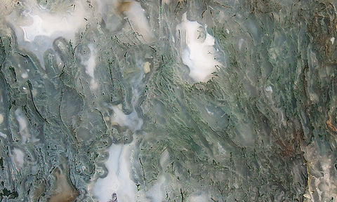 Oregon Moss Agate Rock Slab 25
